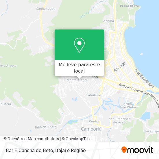 Bar E Cancha do Beto mapa