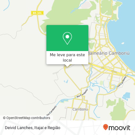 Deivid Lanches, Rua Monte Agulhas Negras, 859 Monte Alegre Camboriú-SC 88348-000 mapa