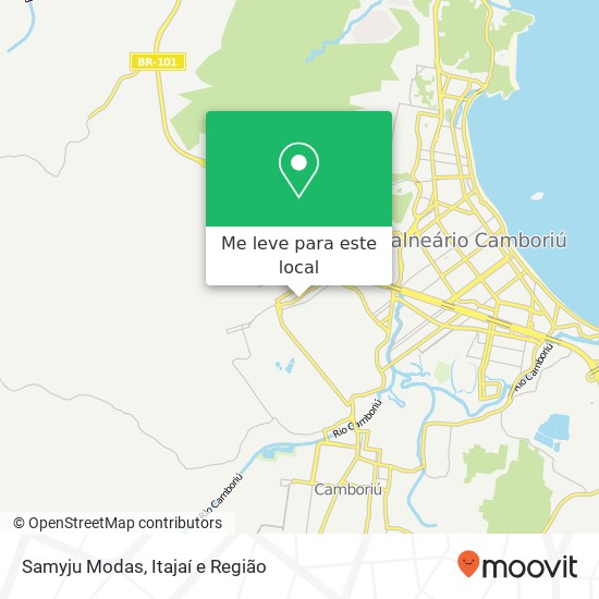 Samyju Modas, Rua Monte Agulhas Negras, 689 Monte Alegre Camboriú-SC 88348-000 mapa