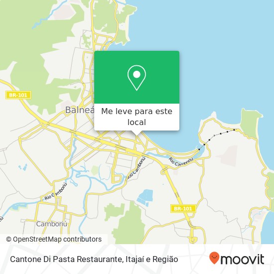 Cantone Di Pasta Restaurante, Avenida Brasil, 3290 Centro Balneário Camboriú-SC 88330-063 mapa