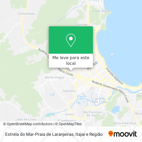 Estrela do Mar-Praia de Laranjeiras mapa