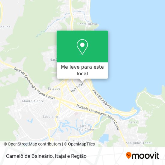 Camelô de Balneário mapa