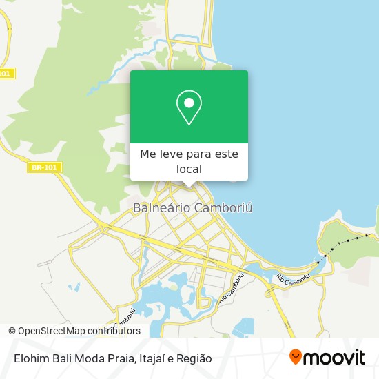 Elohim Bali Moda Praia mapa