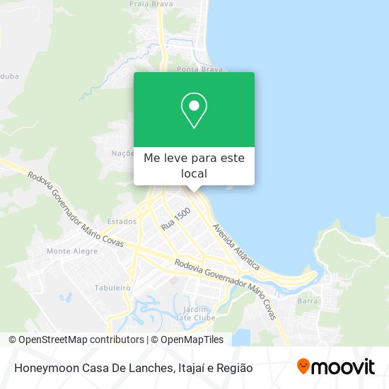 Honeymoon Casa De Lanches mapa