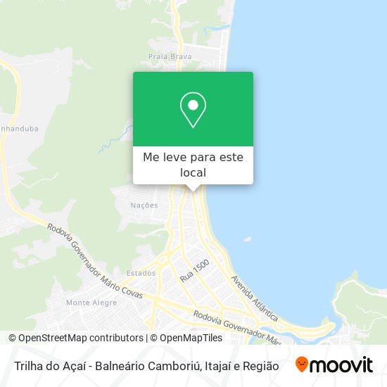 Trilha do Açaí - Balneário Camboriú mapa