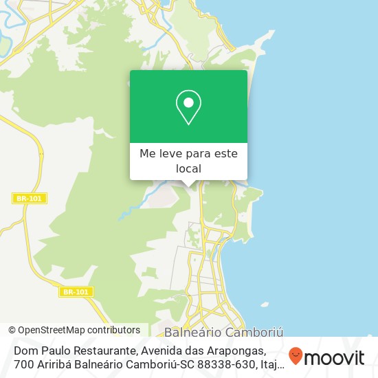 Dom Paulo Restaurante, Avenida das Arapongas, 700 Ariribá Balneário Camboriú-SC 88338-630 mapa