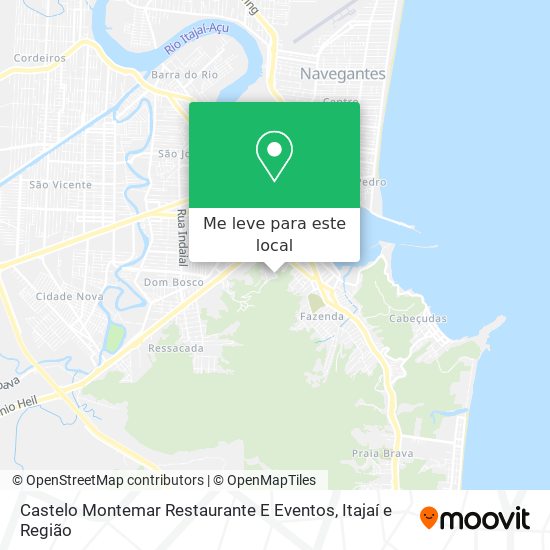 Castelo Montemar Restaurante E Eventos mapa