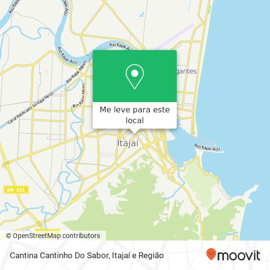 Cantina Cantinho Do Sabor, Rua Brusque, 228 Centro Itajaí-SC 88303-000 mapa