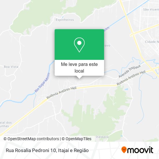 Rua Rosalia Pedroni 10 mapa