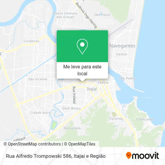 Rua Alfredo Trompowski 586 mapa