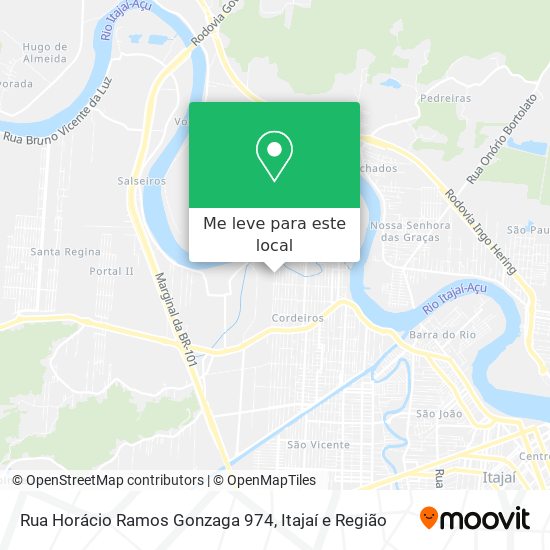 Rua Horácio Ramos Gonzaga 974 mapa