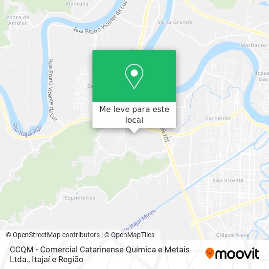 CCQM - Comercial Catarinense Química e Metais Ltda. mapa
