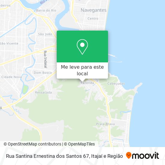 Rua Santina Ernestina dos Santos 67 mapa