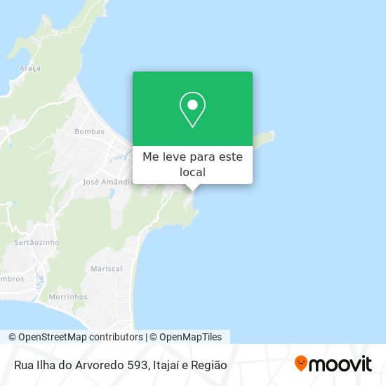 Rua Ilha do Arvoredo 593 mapa