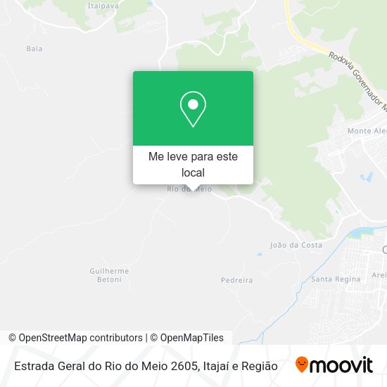 Estrada Geral do Rio do Meio 2605 mapa