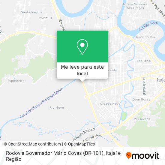 Rodovia Governador Mário Covas (BR-101) mapa