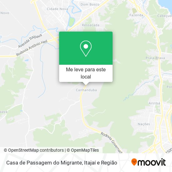 Casa de Passagem do Migrante mapa