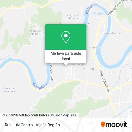 Rua Luiz Castro mapa