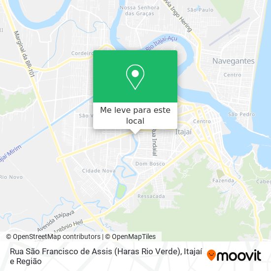Rua São Francisco de Assis (Haras Rio Verde) mapa
