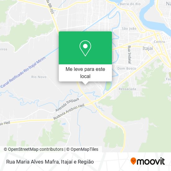 Rua Maria Alves Mafra mapa