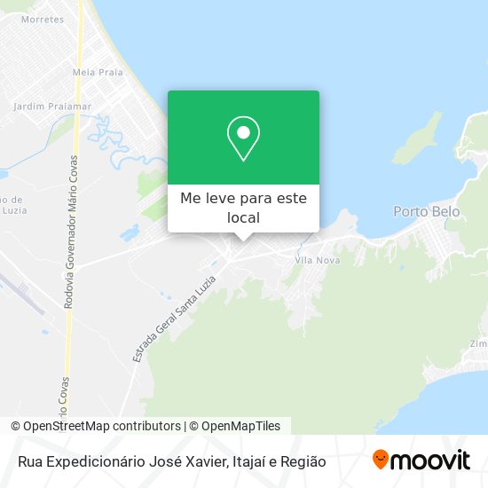Rua Expedicionário José Xavier mapa