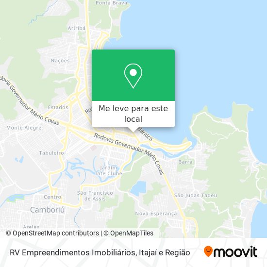 RV Empreendimentos Imobiliários mapa