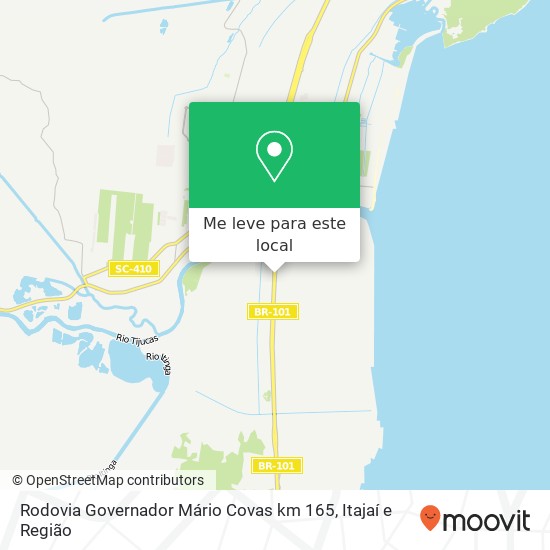 Rodovia Governador Mário Covas km 165 mapa