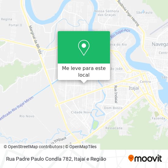 Rua Padre Paulo Condla 782 mapa