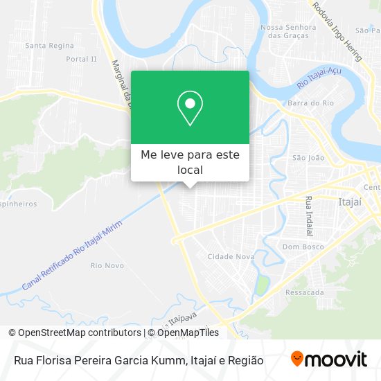 Rua Florisa Pereira Garcia Kumm mapa