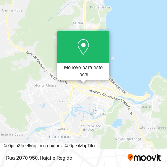 Rua 2070 950 mapa