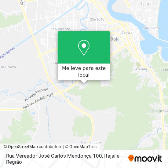 Rua Vereador José Carlos Mendonça 100 mapa
