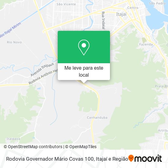 Rodovia Governador Mário Covas 100 mapa