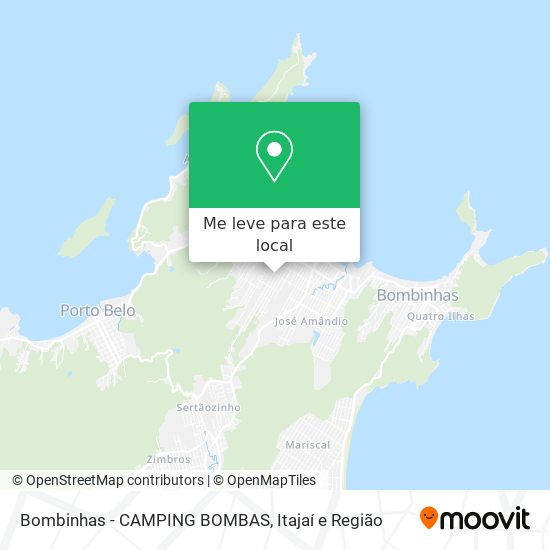 Bombinhas - CAMPING BOMBAS mapa