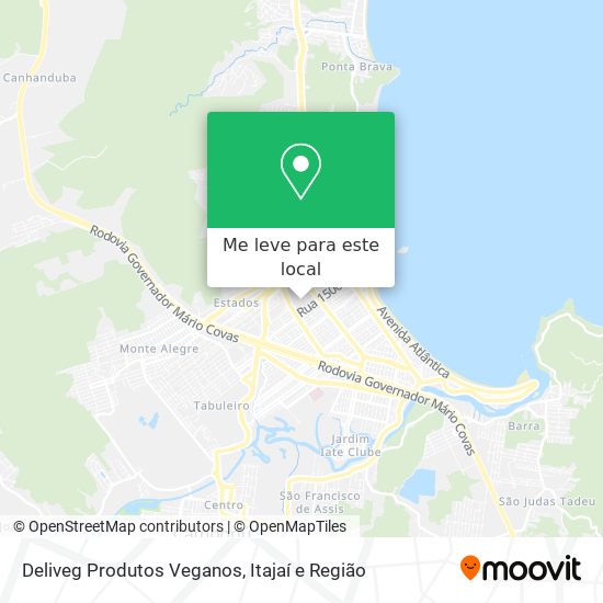 Deliveg Produtos Veganos mapa