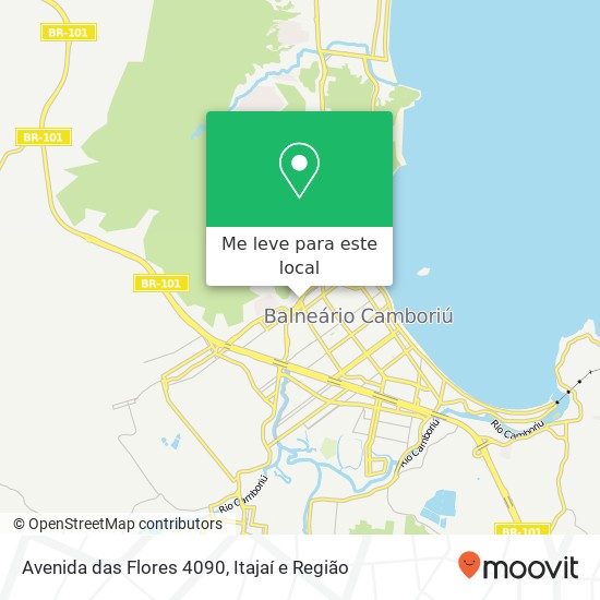 Avenida das Flores 4090 mapa