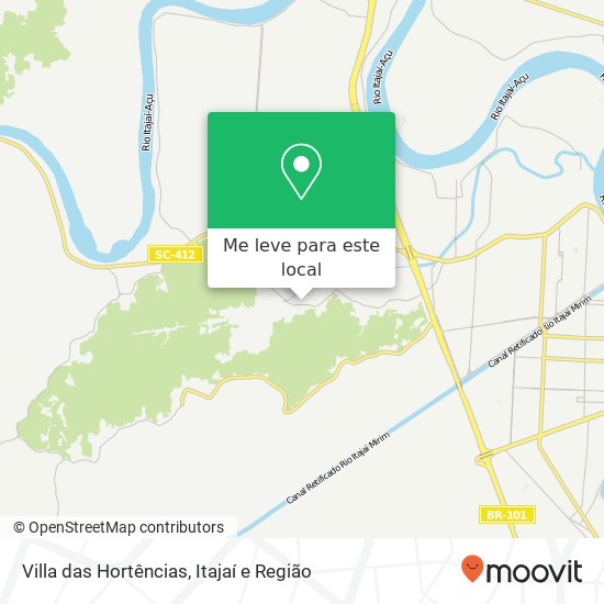 Villa das Hortências mapa