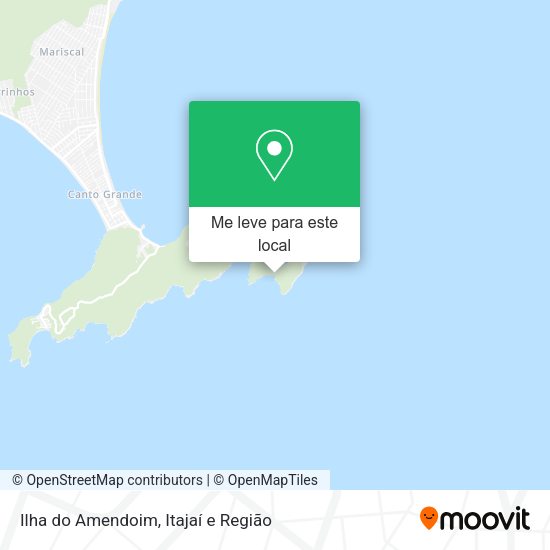 Ilha do Amendoim mapa