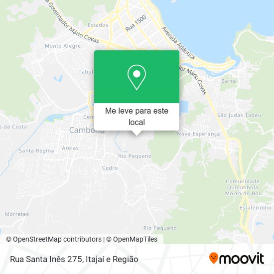 Rua Santa Inês 275 mapa