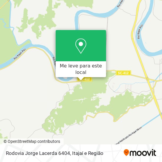 Rodovia Jorge Lacerda 6404 mapa