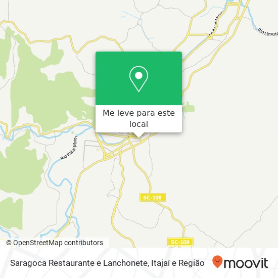 Saragoca Restaurante e Lanchonete mapa