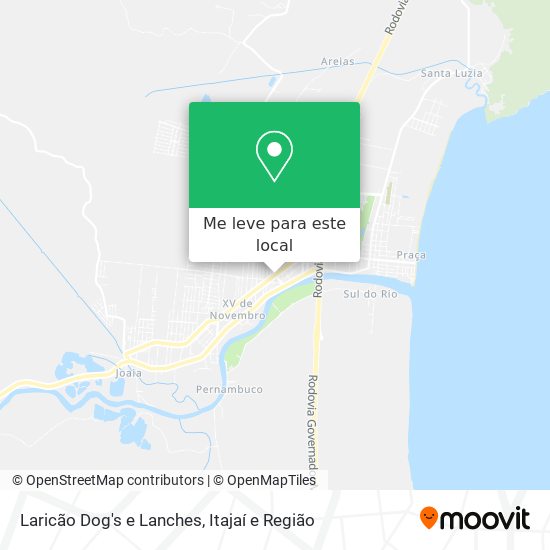 Laricão Dog's e Lanches mapa