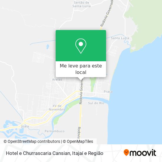 Hotel e Churrascaria Cansian mapa