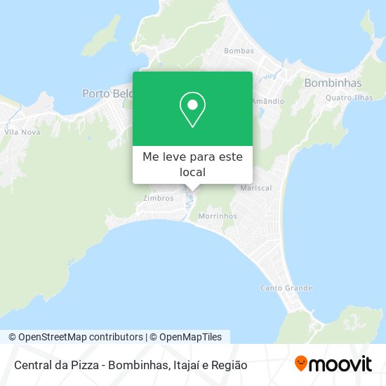 Central da Pizza - Bombinhas mapa