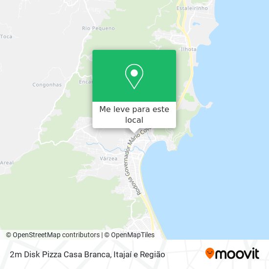 2m Disk Pizza Casa Branca mapa