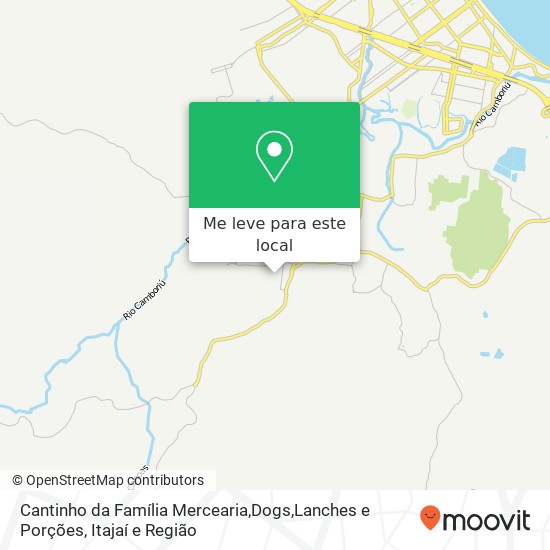 Cantinho da Família Mercearia,Dogs,Lanches e Porções, Rua Fortaleza Areias Camboriú-SC 88345-247 mapa