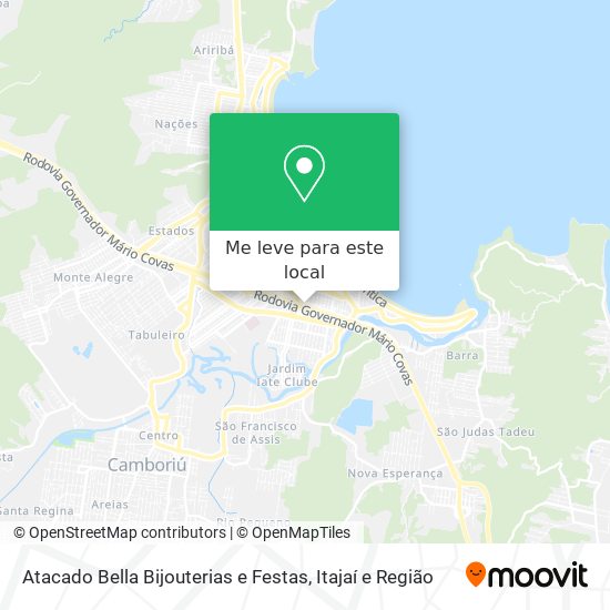 Atacado Bella Bijouterias e Festas mapa
