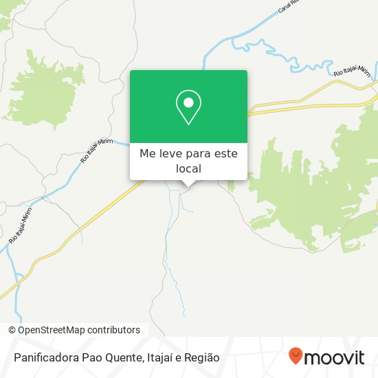 Panificadora Pao Quente, Rua Vereador Germano Luiz Vieira, 2100 Arraial dos Cunha Itajaí-SC mapa