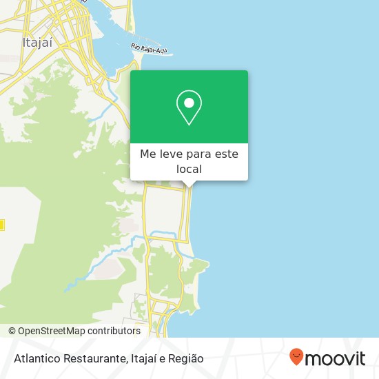 Atlantico Restaurante, Avenida José Medeiros Vieira, 2110 Praia Brava Itajaí-SC 88306-800 mapa