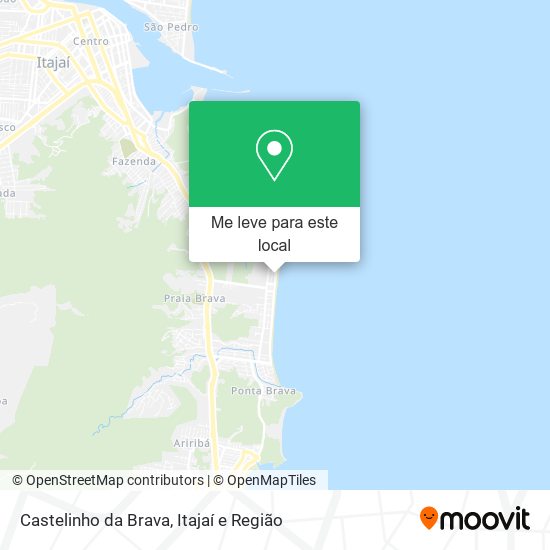 Castelinho da Brava mapa