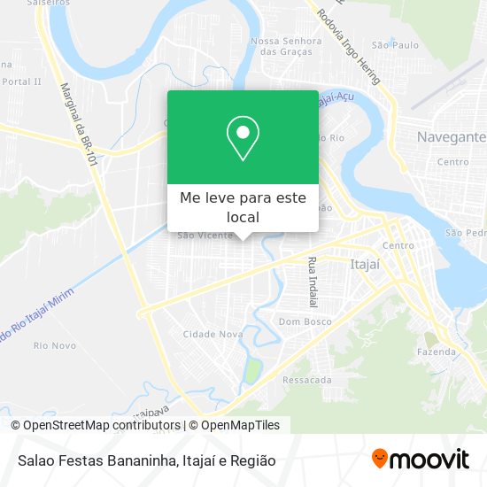 Salao Festas Bananinha mapa